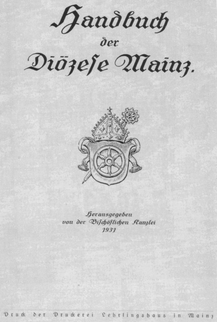 Handbuch der Diözese Mainz Auszug (Kulturverein Guntersblum CC BY-NC-SA)