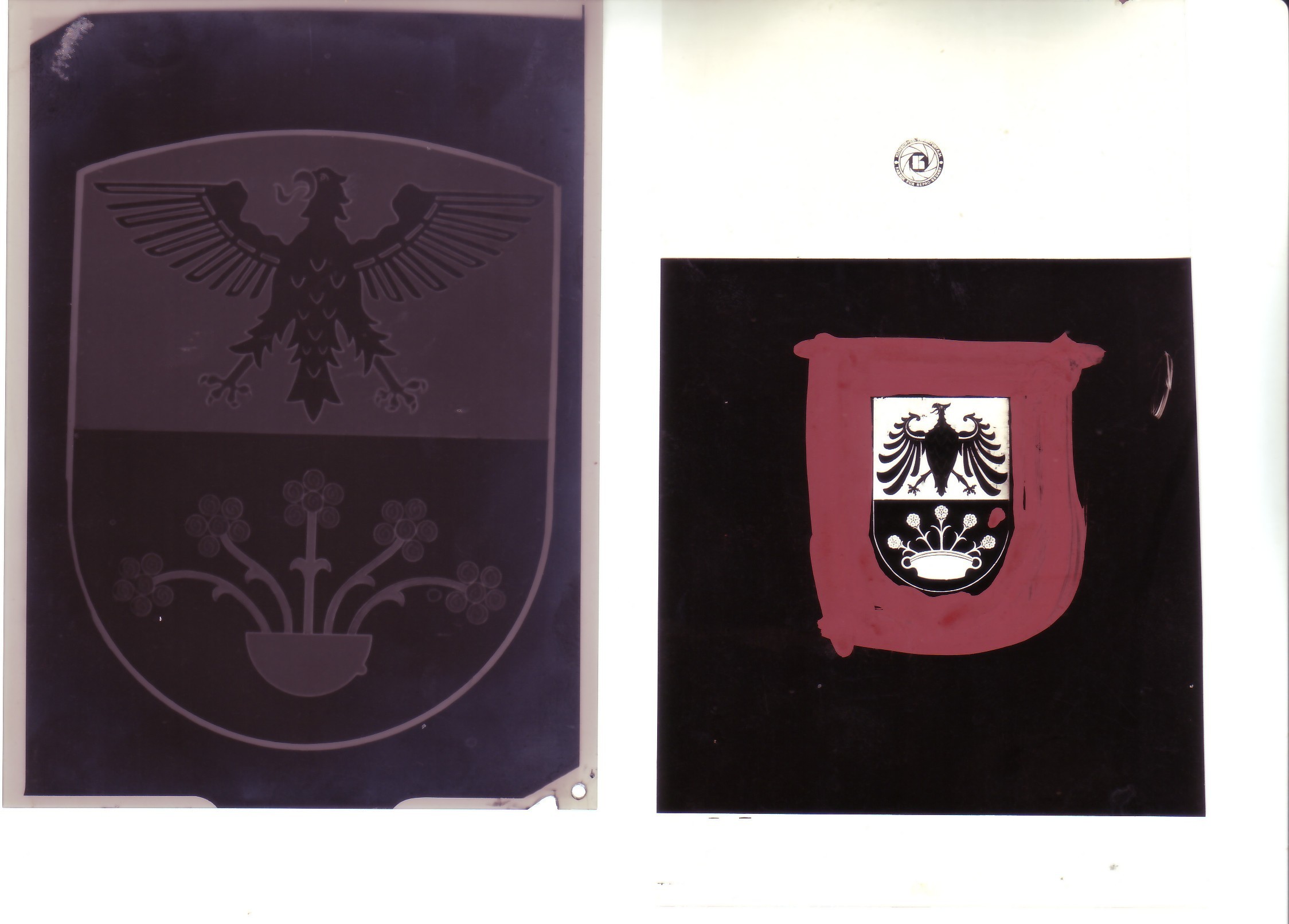 Guntersblumer Wappen Klischee für Offsetdruck (Kulturverein Guntersblum CC BY-NC-SA)