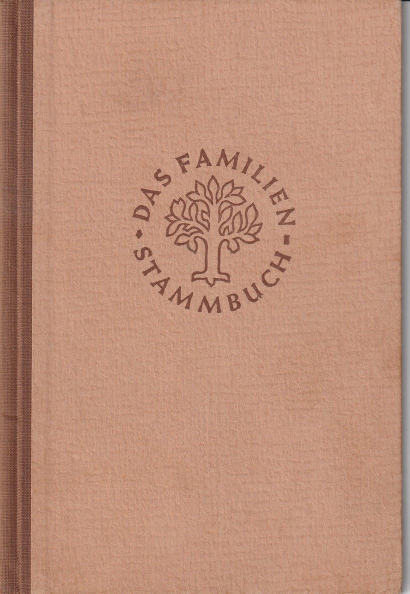 Familienstammbuch der Familie Erwin Kurt Karl Lamprecht in Rheindürkheim (Kulturverein Guntersblum CC BY-NC-SA)