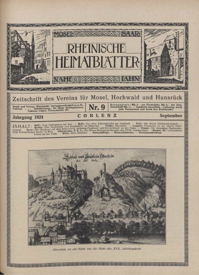Rheinische Heimatblätter 1924 Nr. 9 (Kulturverein Guntersblum CC BY-NC-SA)