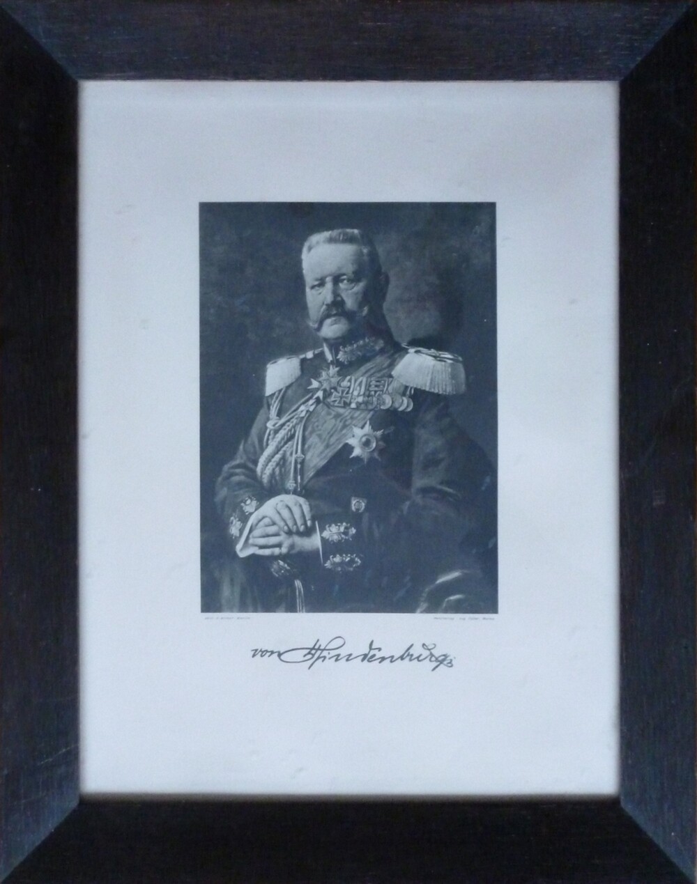Foto des Generalfeldmarschalls Paul von Hindenburg (Kulturverein Guntersblum CC BY-NC-SA)