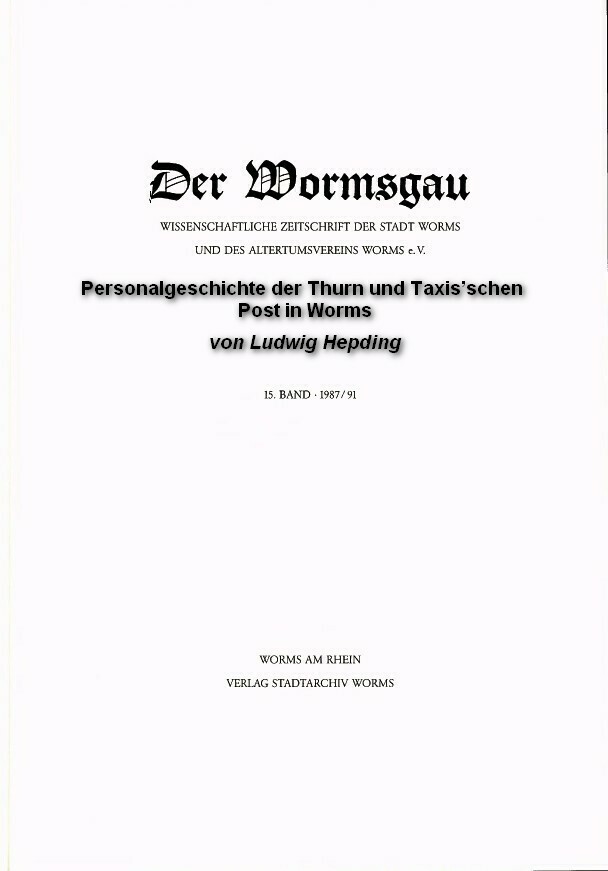 Der Wormsgau 15. Band (Kulturverein Guntersblum CC BY-NC-SA)