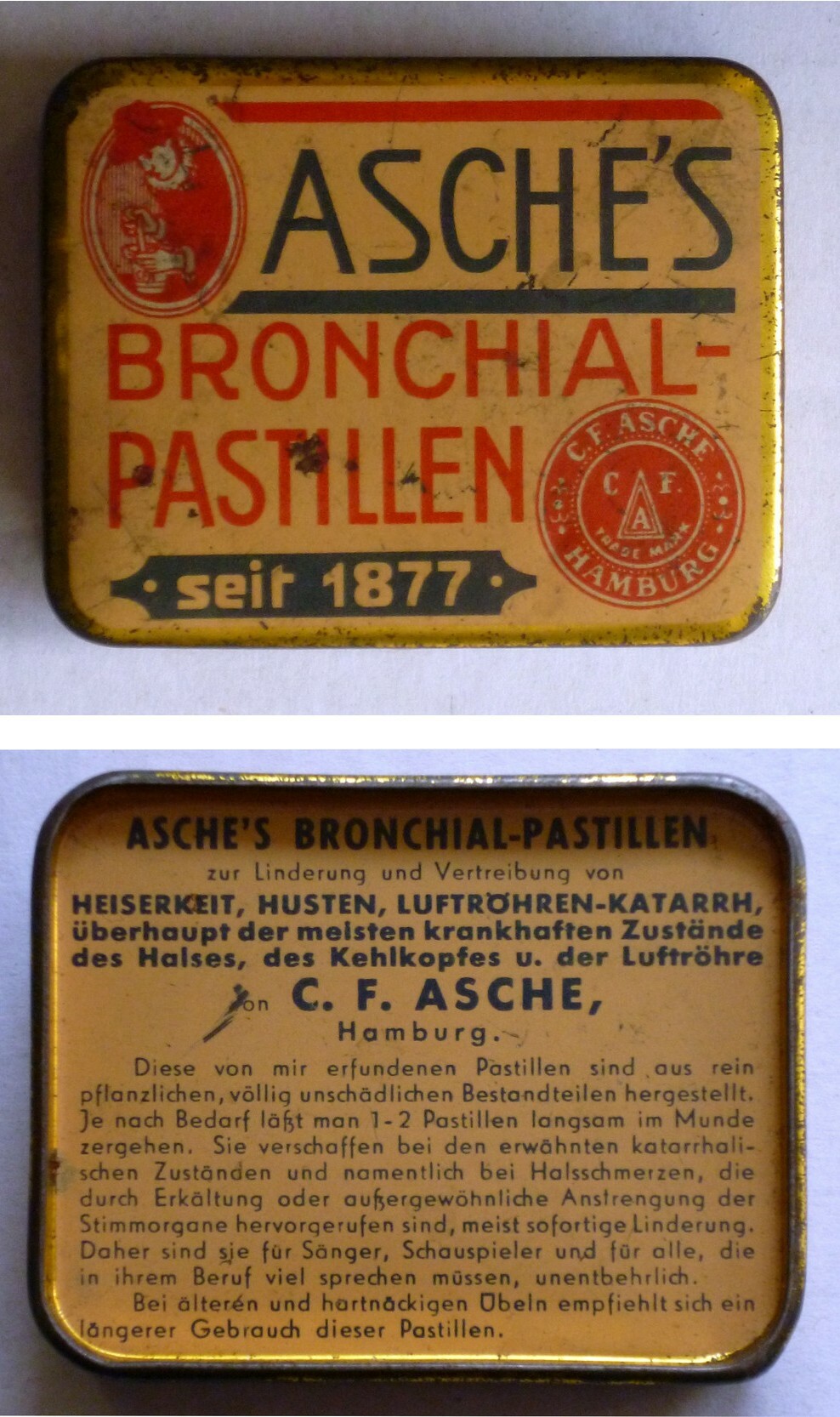 Dose Asche's Bronchial-Pastillen (Kulturverein Guntersblum CC BY-NC-SA)