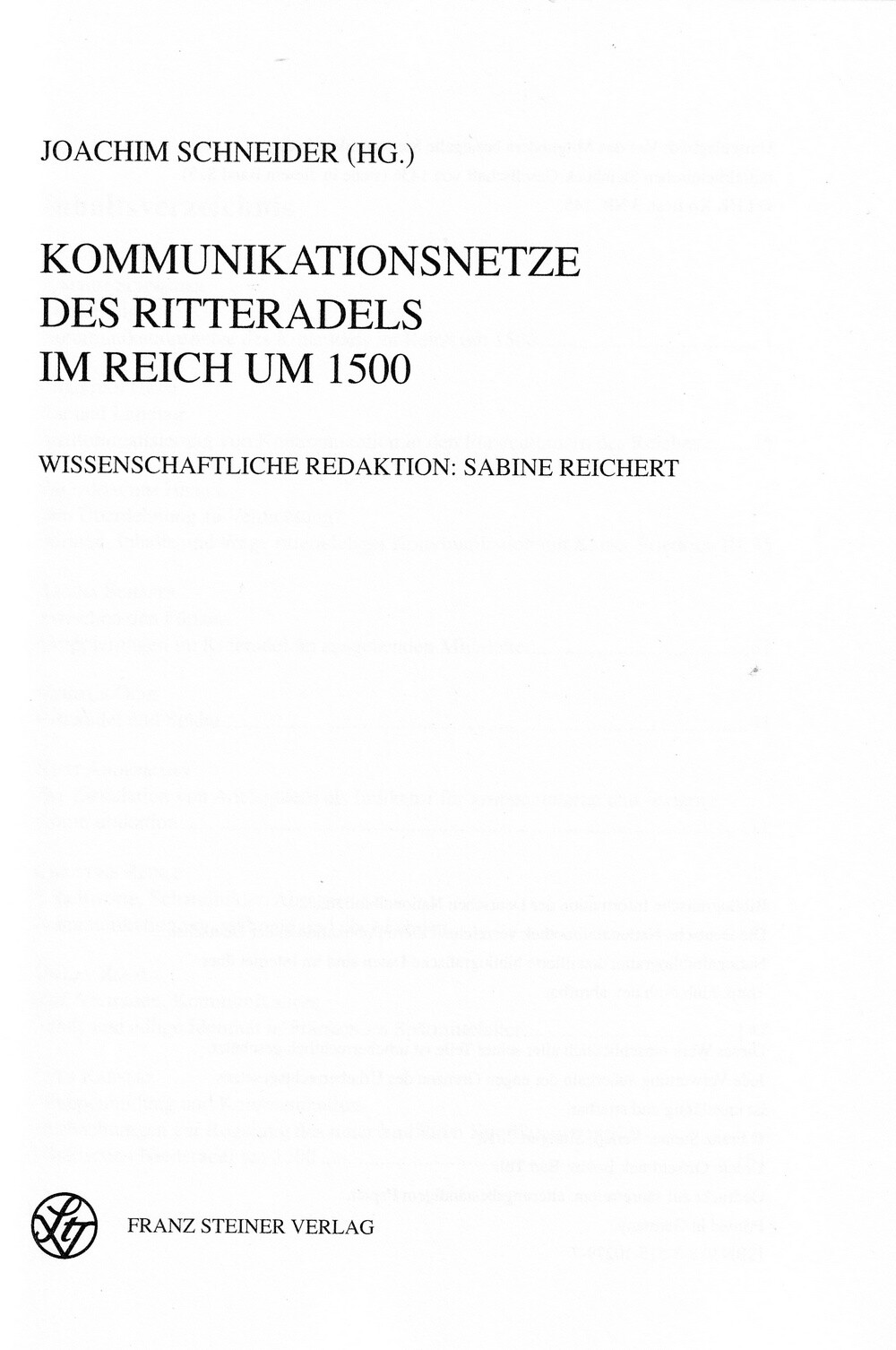 Kommunikationsnetze des Ritteradels im Reich um 1500 (Kulturverein Guntersblum CC BY-NC-SA)