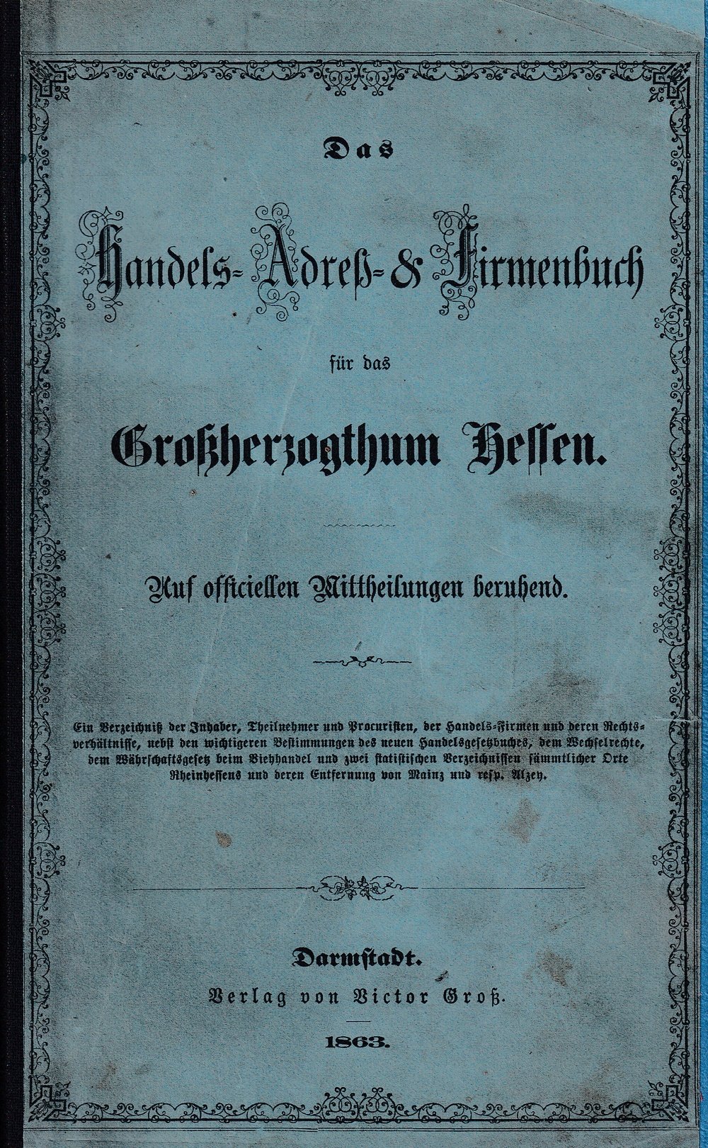 Handels-Adreß- & Firmenbuch (Kulturverein Guntersblum CC BY-NC-SA)