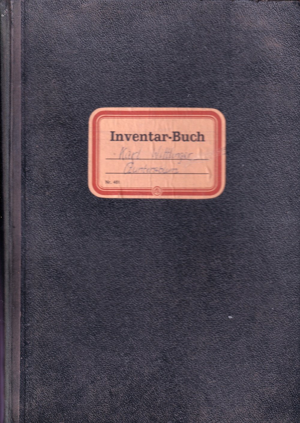 Inventar-Buch Karl Wittlinger Guntersblum (Kulturverein Guntersblum CC BY-NC-SA)