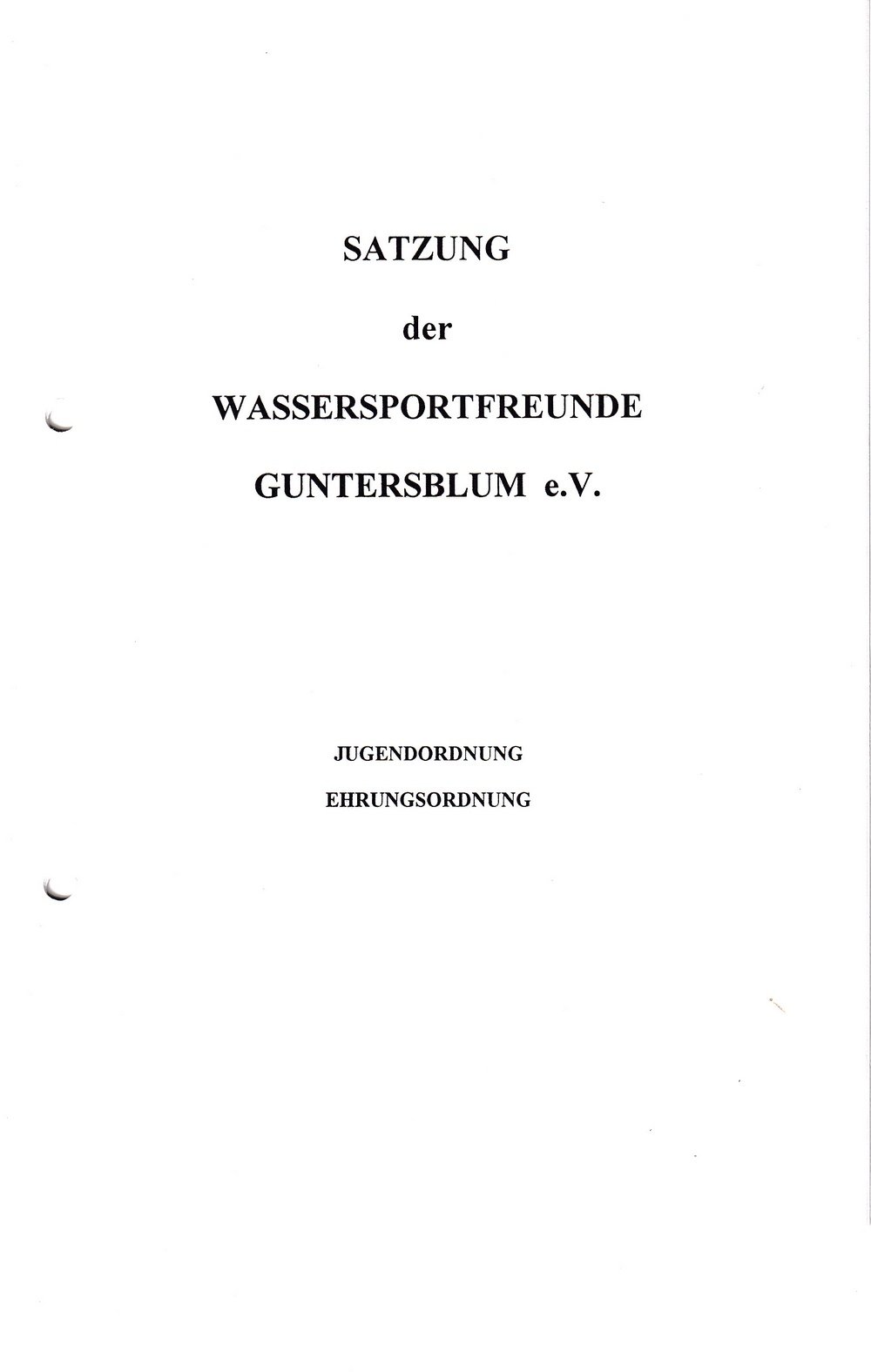 Satzung der Wassersportfreunde Guntersblum e.V. (Kulturverein Guntersblum CC BY-NC-SA)