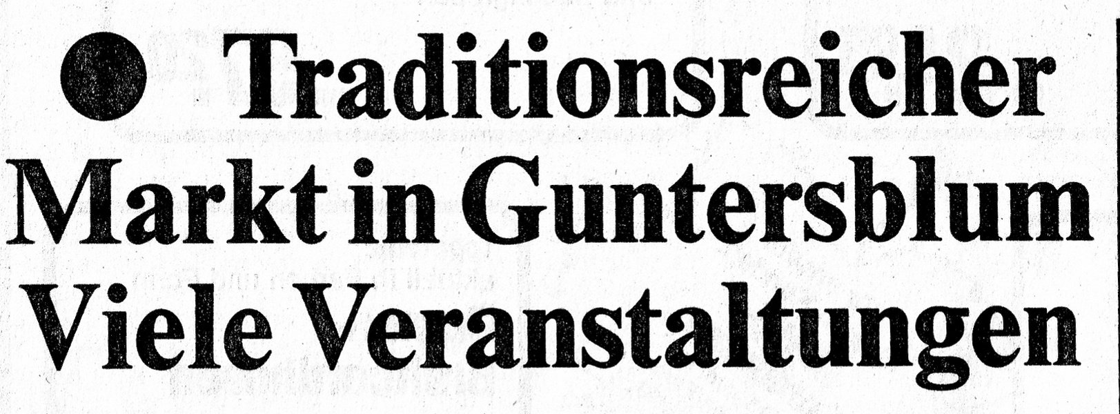 Guntersblumer Markt 1986-1987 (Kulturverein Guntersblum CC BY-NC-SA)