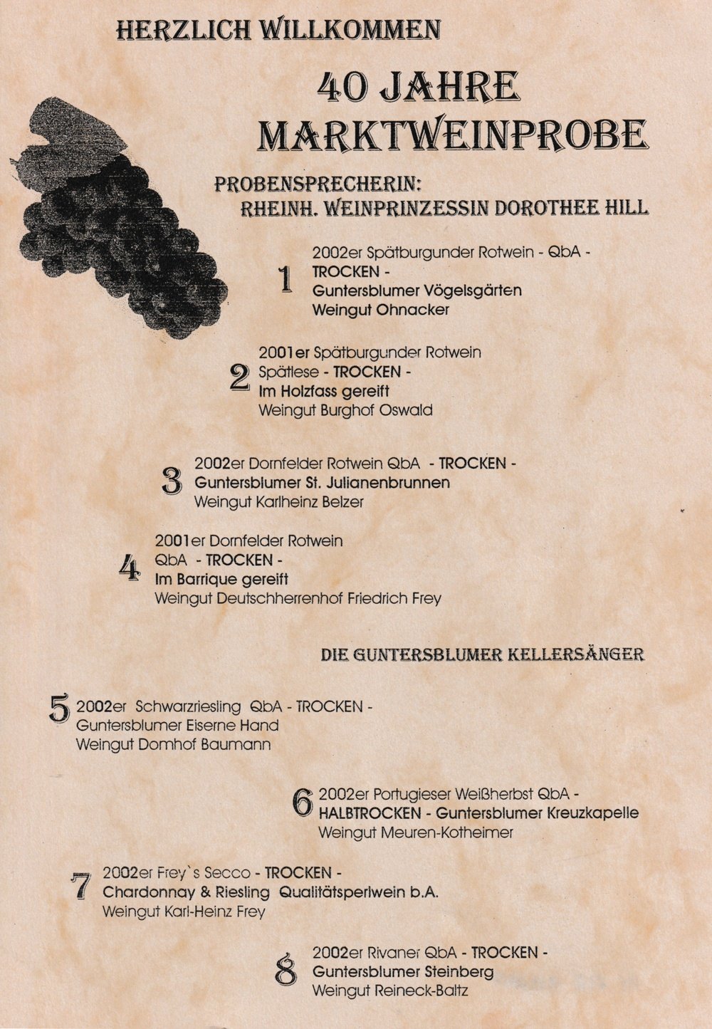 Guntersblumer Weinprobe 2003 - 2008 (Kulturverein Guntersblum CC BY-NC-SA)