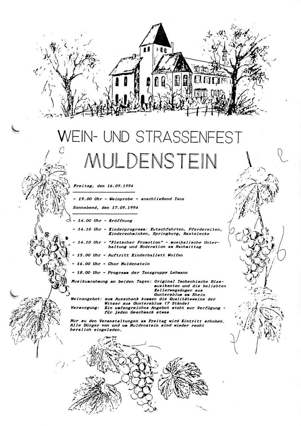Wein- und Straßenfest in Muldenstein (Kulturverein Guntersblum CC BY-NC-SA)