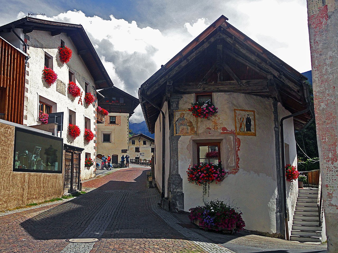 Partnerschaft Guntersblum und Burgeis/Südtirol (Wikimedia CC BY-NC-SA)