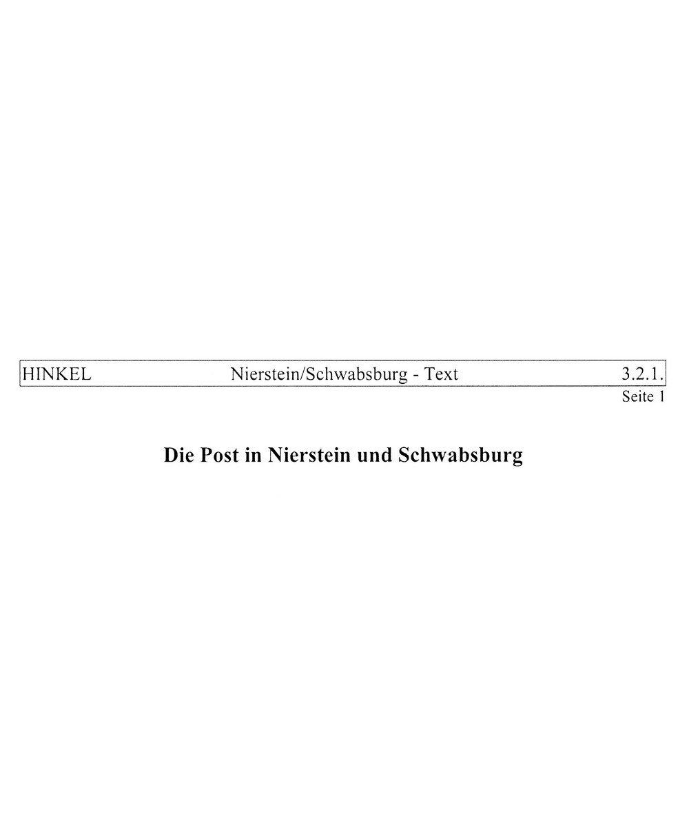 Die Post in Nierstein und Schwabsburg (Kulturverein Guntersblum CC BY-NC-SA)