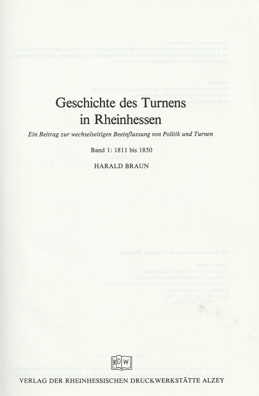 Geschichte des Turnens in Rheinhessen (Kulturverein Guntersblum CC BY-NC-SA)