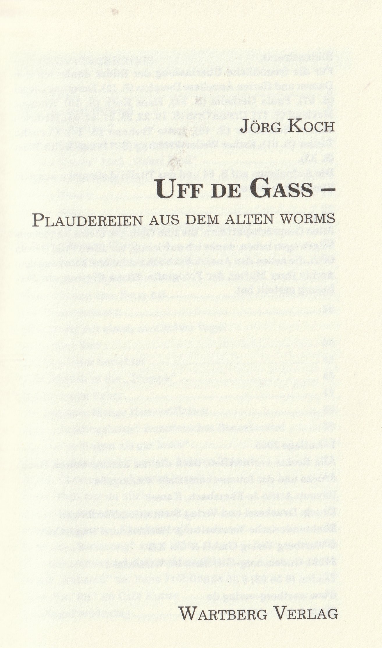 Uff de Gass ... (Kulturverein Guntersblum CC BY-NC-SA)