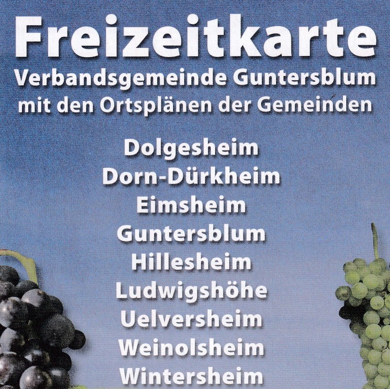 Freizeitkarte der Verbandsgemeinde Guntersblum (Kulturverein Guntersblum CC BY-NC-SA)