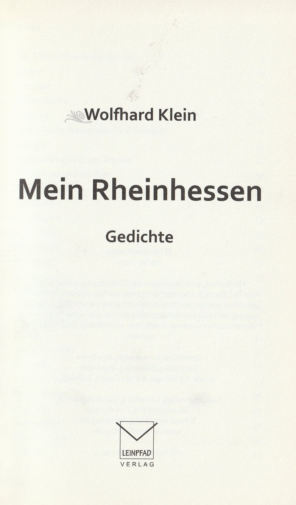 Mein Rheinhessen - Gedichte (Kulturverein Guntersblum CC BY-NC-SA)