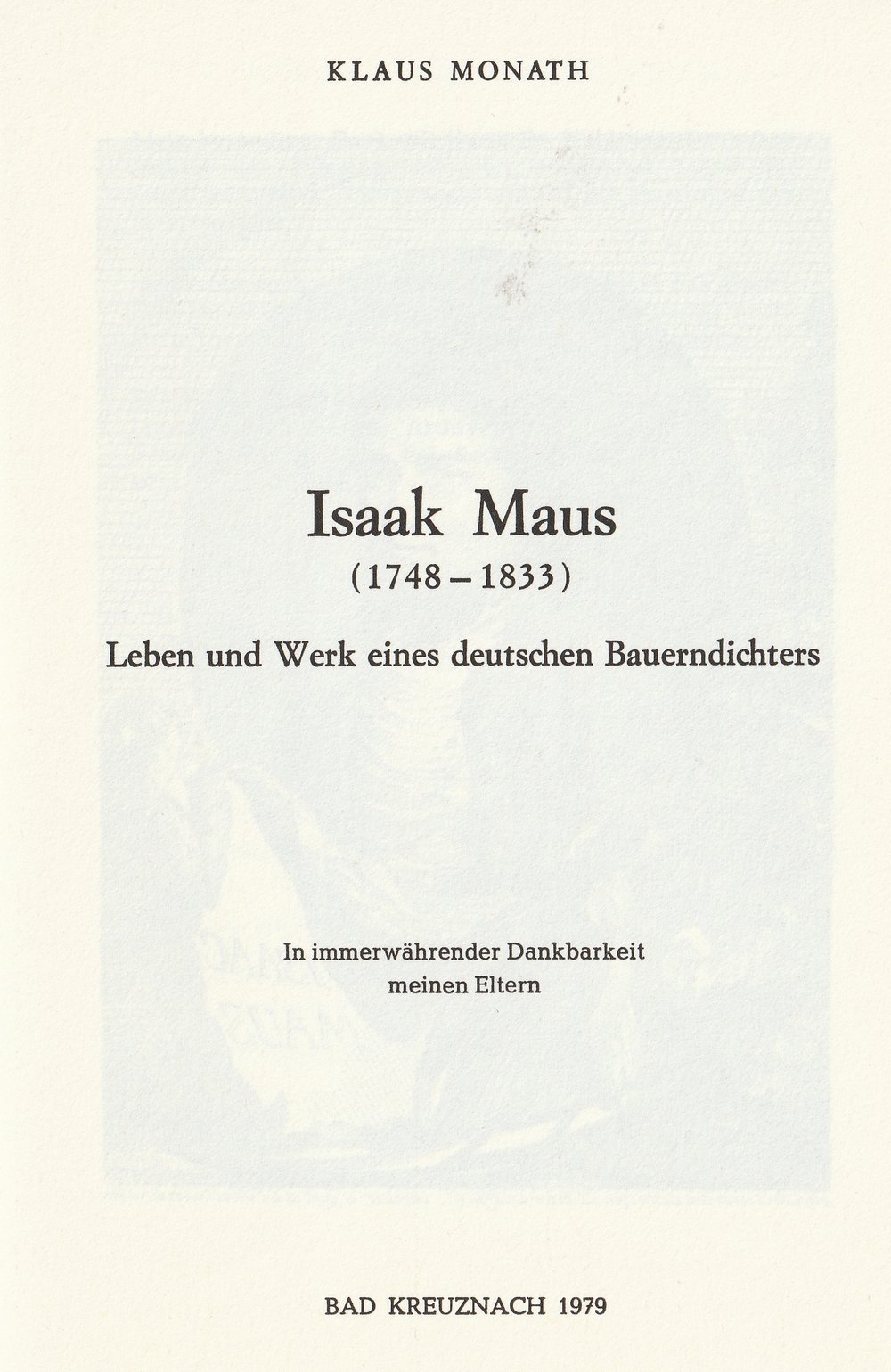 Isaak Maus (1748-1833) (Kulturverein Guntersblum CC BY-NC-SA)