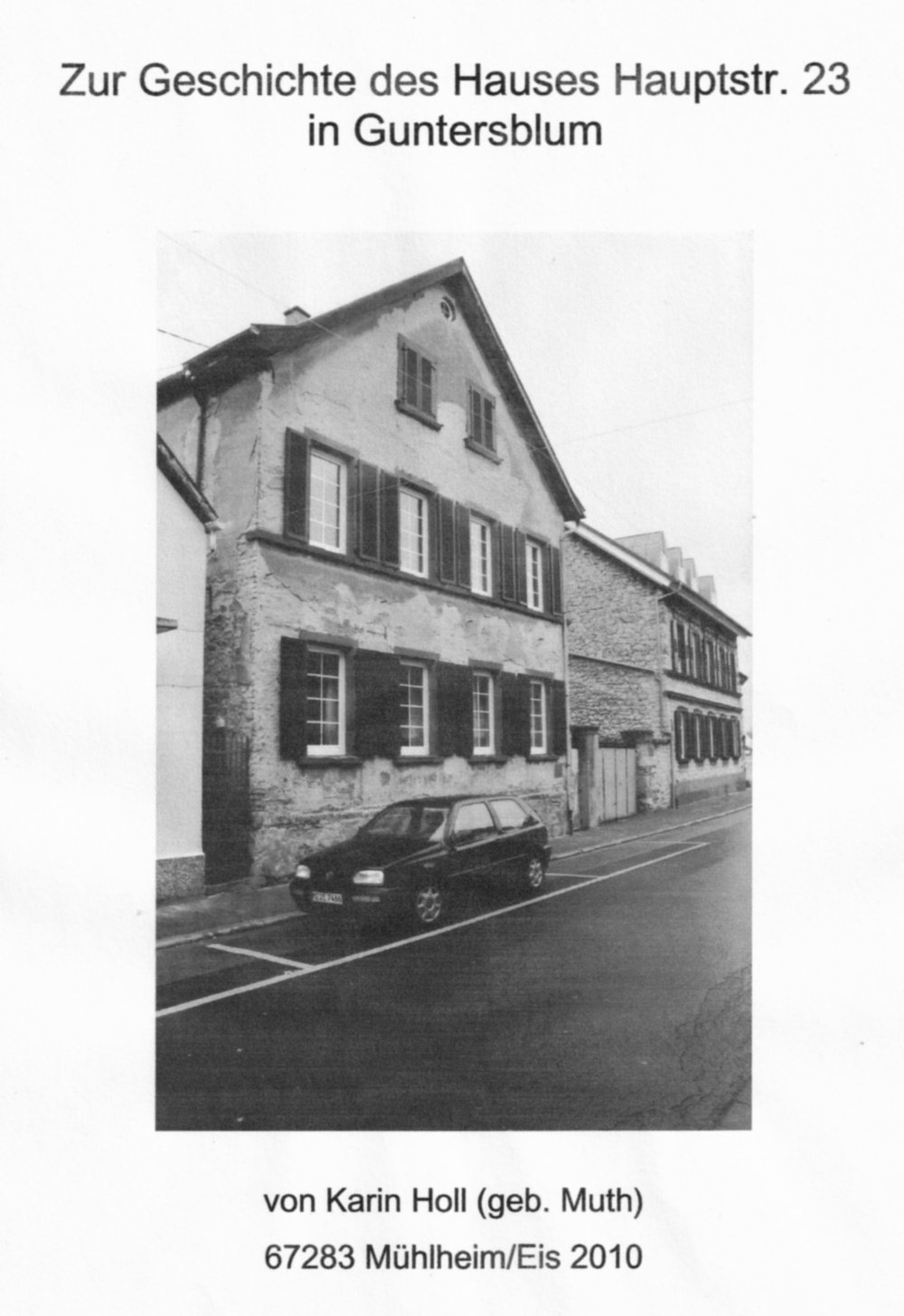 Zur Geschichte des Hauses Hauptstr. 23 in Guntersblum (Kulturverein Guntersblum CC BY-NC-SA)