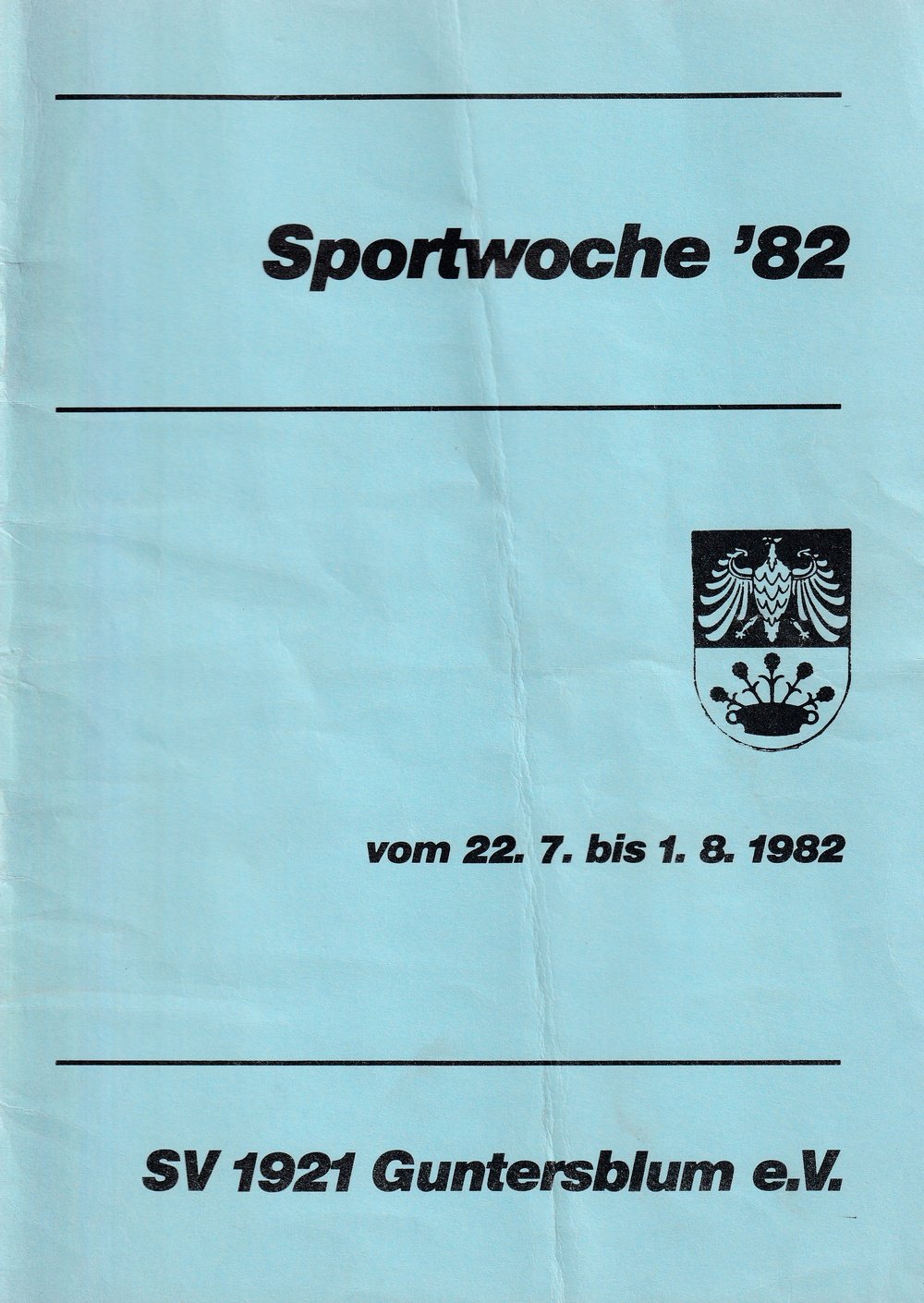 Sportwoche 1982 (Kulturverein Guntersblum CC BY-NC-SA)