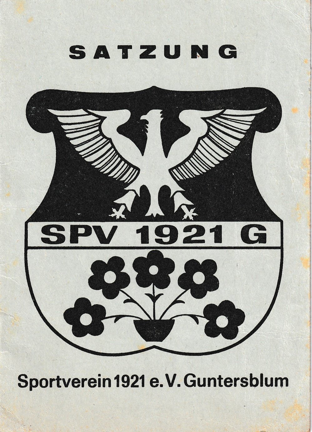 SV 1921 Satzung (Kulturverein Guntersblum CC BY-NC-SA)