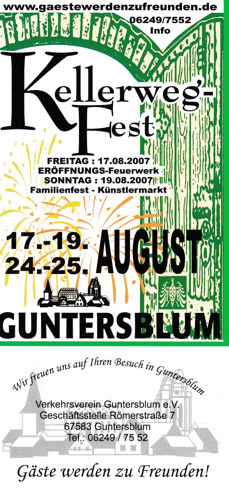 Informationssammlung Kellerweg Fest (Kulturverein Guntersblum CC BY-NC-SA)