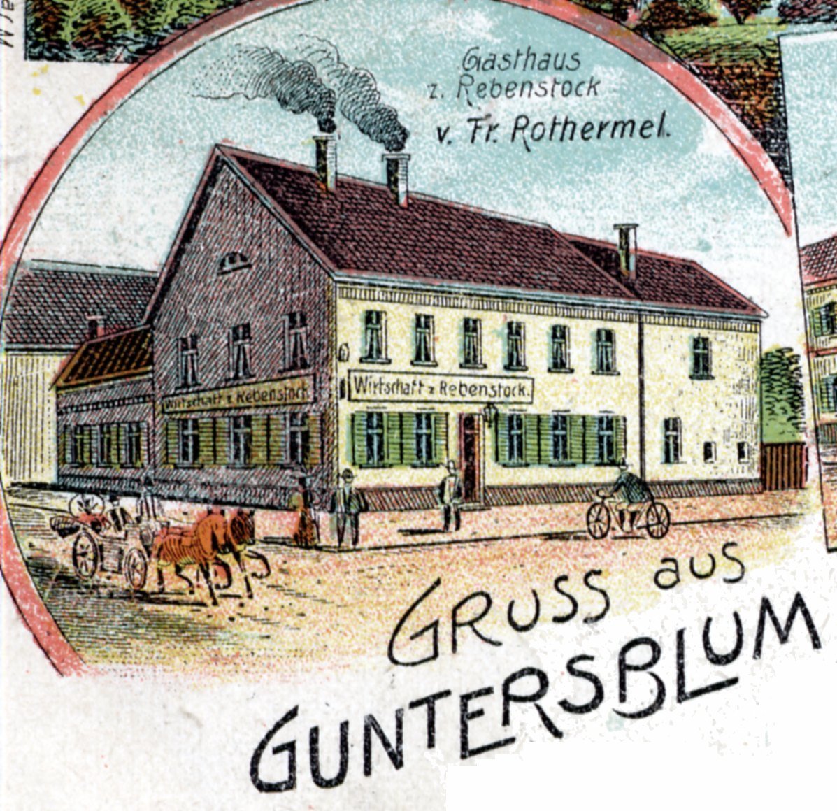 Das Gasthaus "Zum Rebstock" Guntersblum (Kulturverein Guntersblum CC BY-NC-SA)