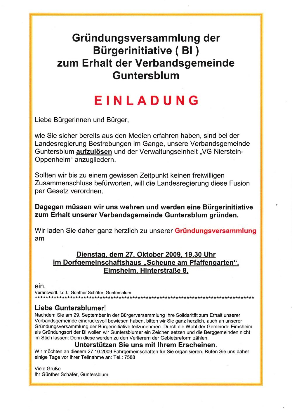 Bürgerinitiative Ja zur VG Guntersblum (Kulturverein Guntersblum CC BY-NC-SA)