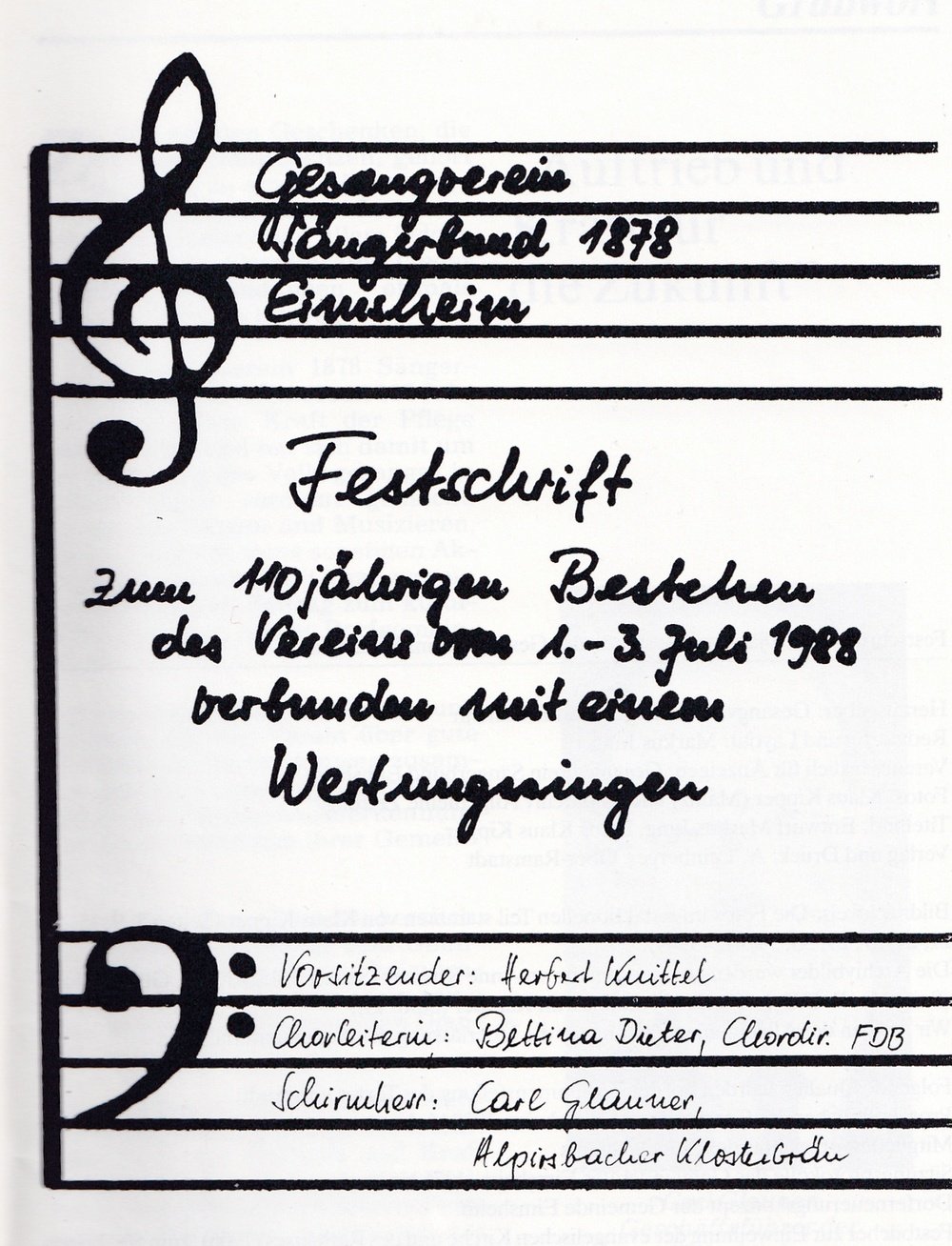 110 Jahre Gesangverein Sängerbund 1878 Eimsheim (Kulturverein Guntersblum CC BY-NC-SA)