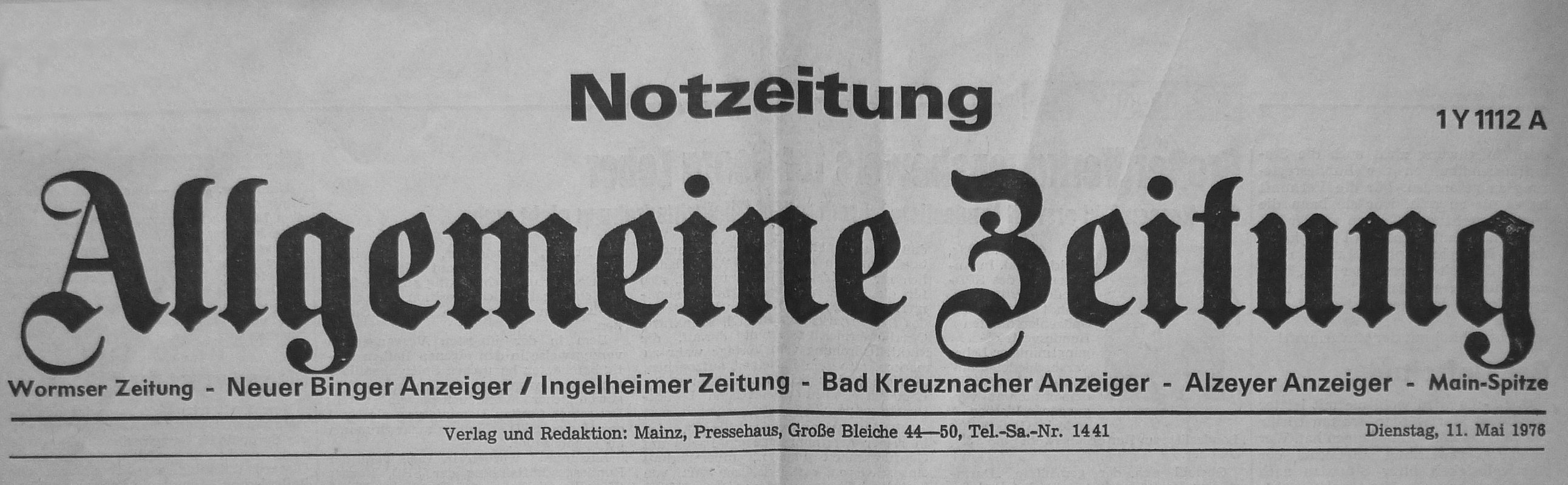Notzeitung (Kulturverein Guntersblum CC BY-NC-SA)