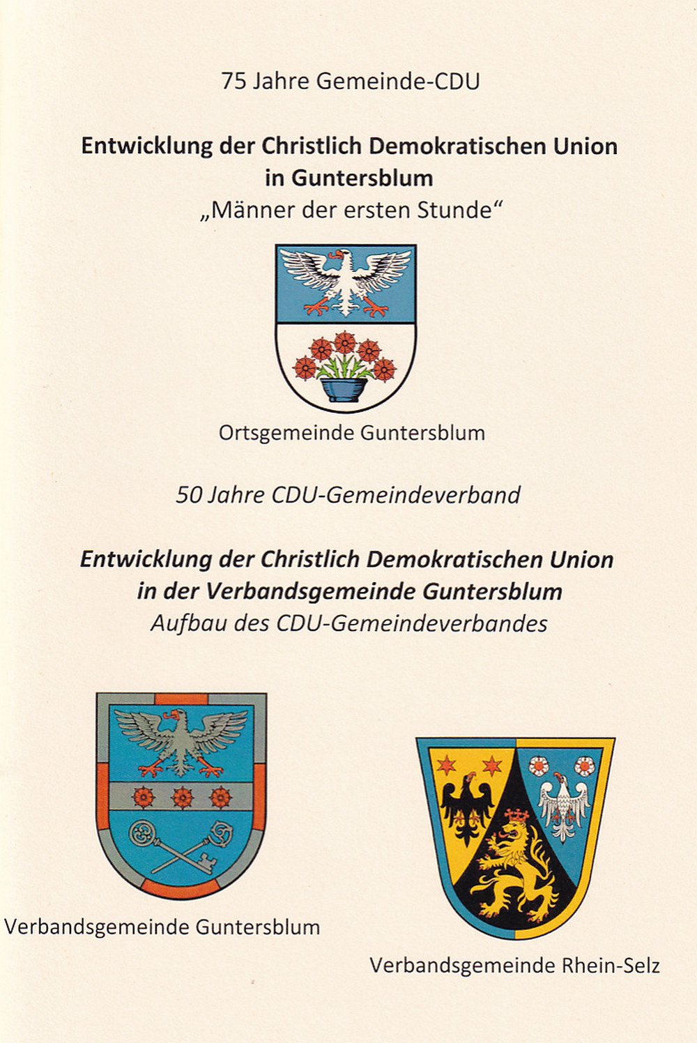 Entwicklung der Christlich Demokratischen Union in Guntersblum (Kulturverein Guntersblum CC BY-NC-SA)