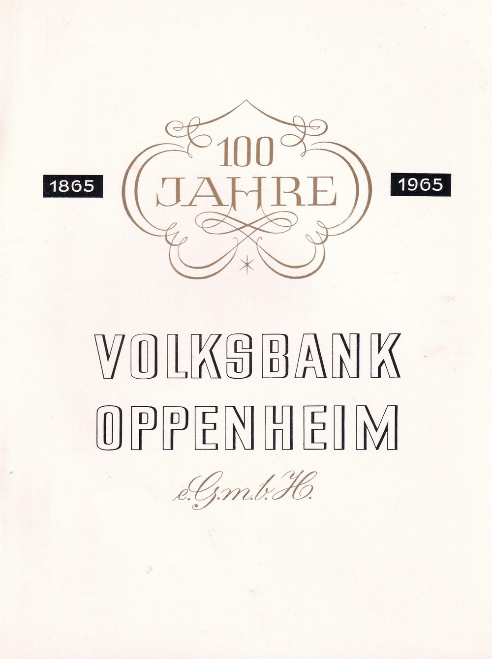 100 Jahre Volksbank Oppenheim (Museum Guntersblum CC BY-NC-SA)