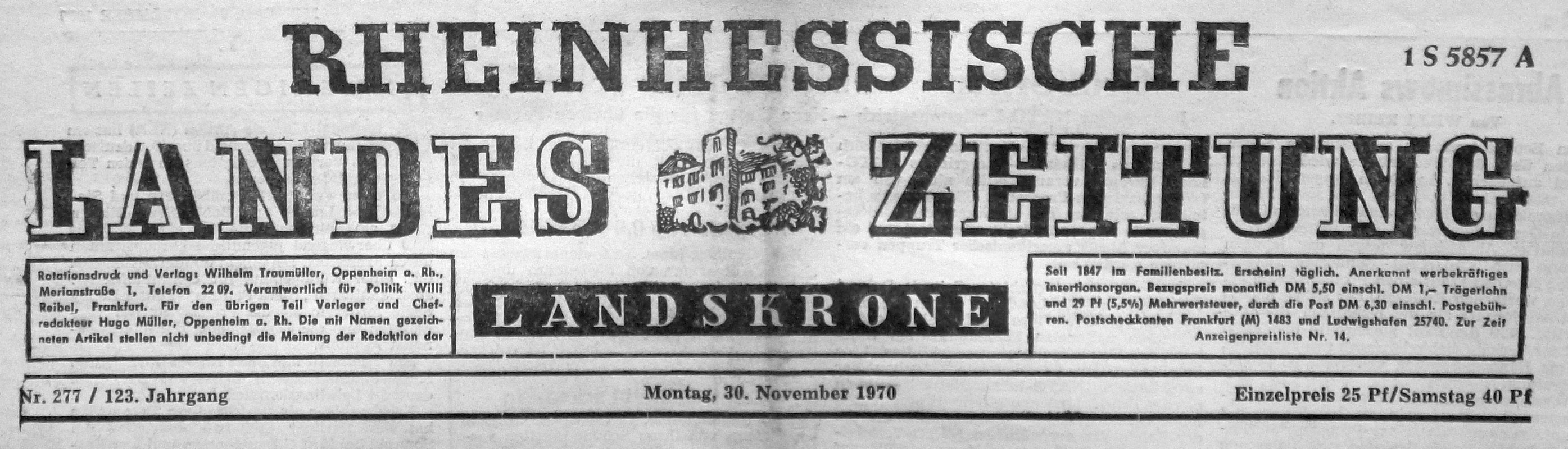 Rheinhessische Landes Zeitung (Kulturverein Guntersblum CC BY-NC-SA)