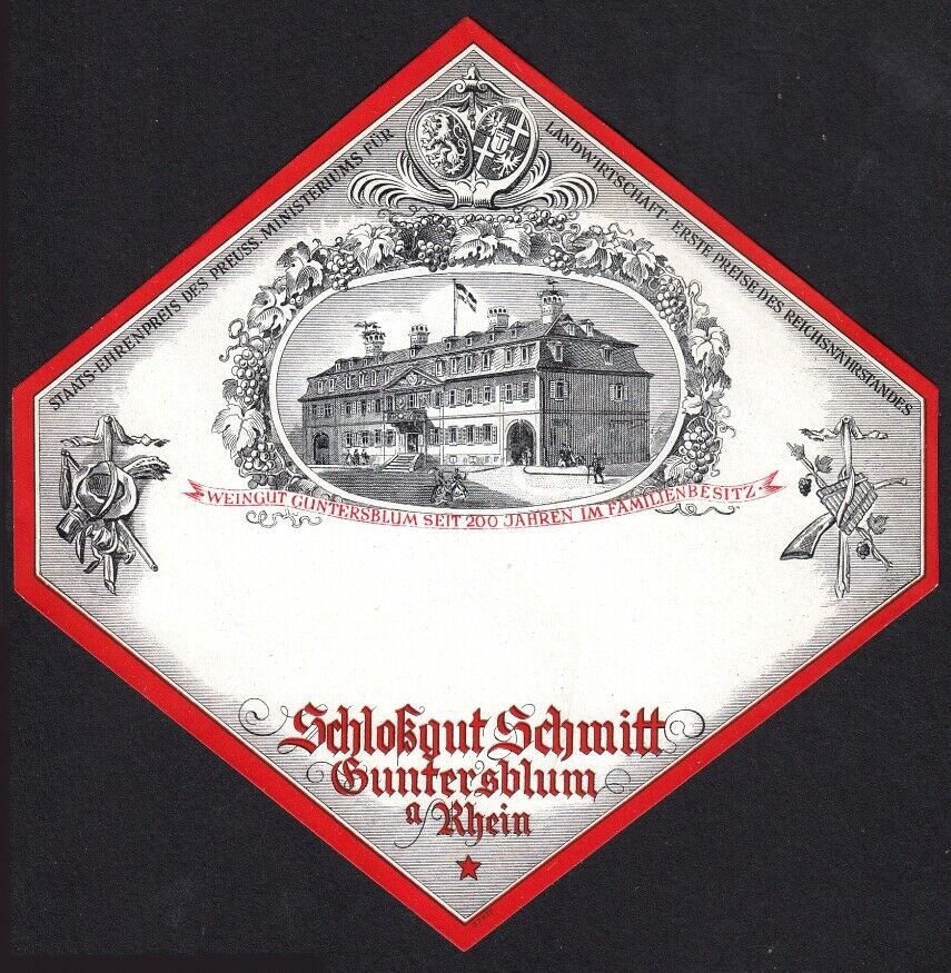 Schlossgut Etikett (Kulturverein Guntersblum CC BY-NC-SA)