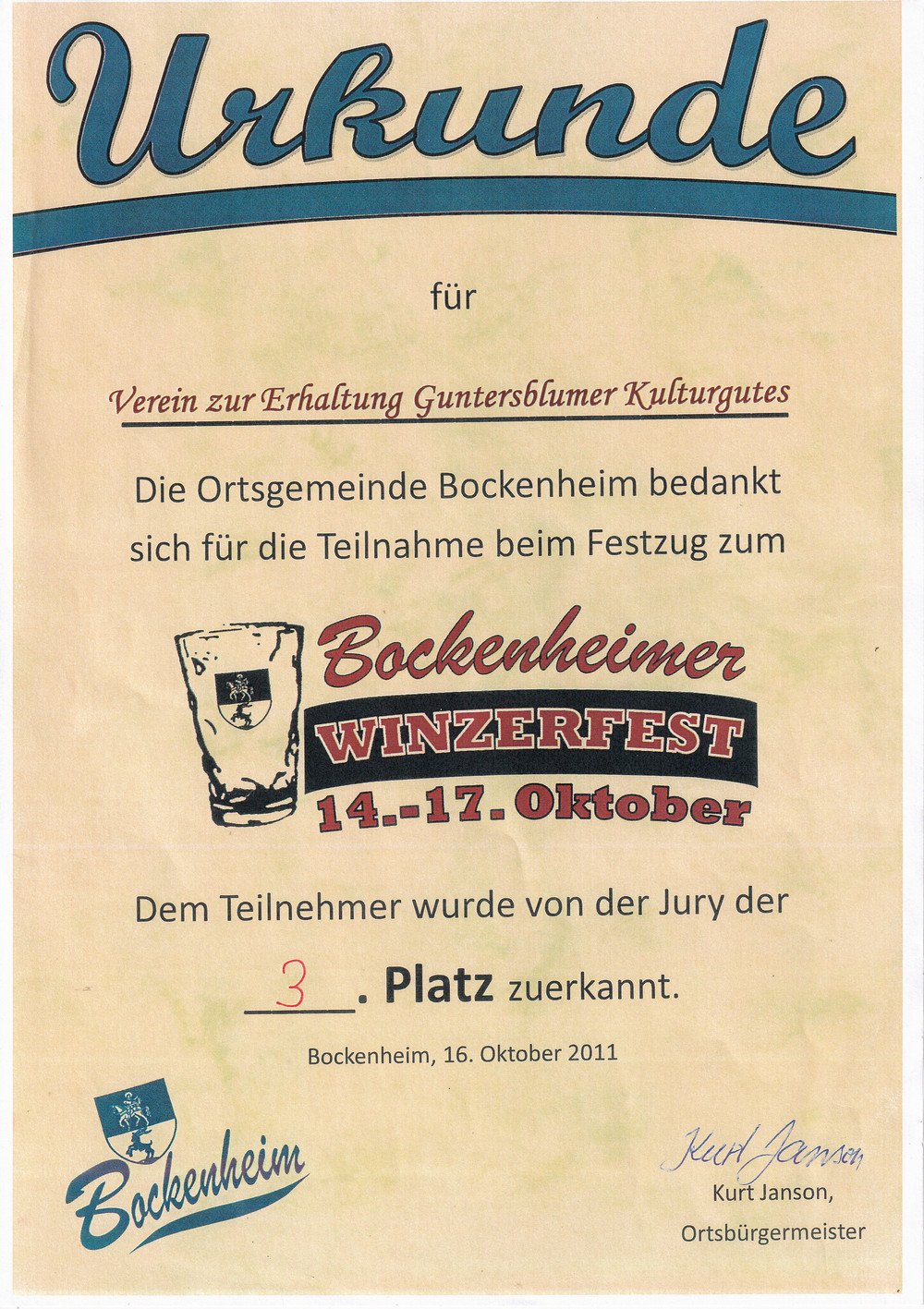 Bockenheimer Umzug (Kulturverein Guntersblum CC BY-NC-SA)