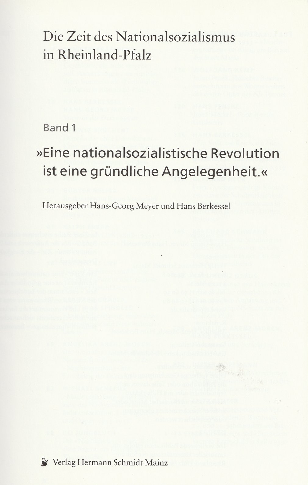Die Zeit des Nationalsozialismus in Rheinland-Pfalz (3 Bände) (Gerhard Stärk CC BY-NC-SA)
