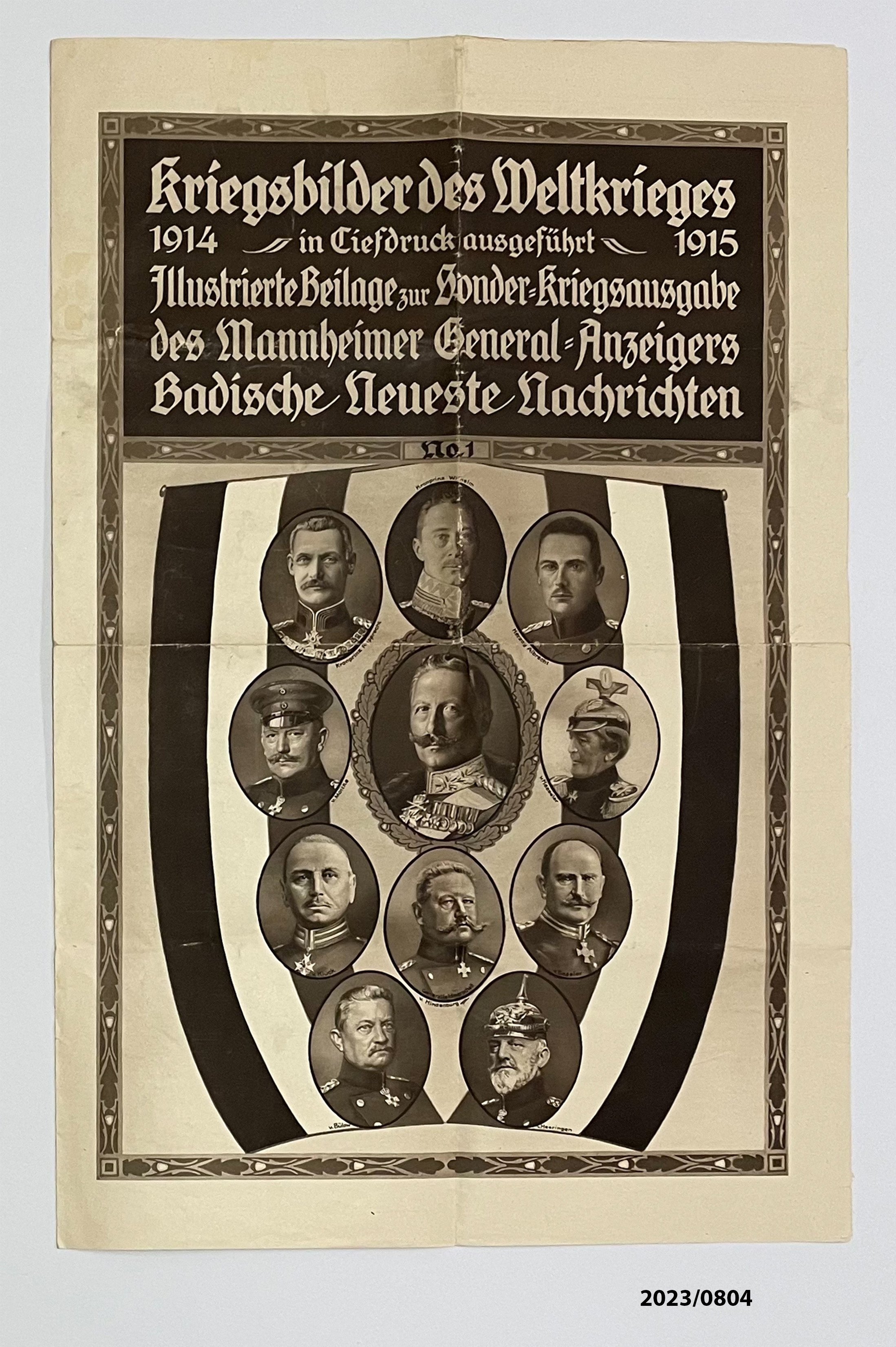 Illustrierte Beilage No. 1 zum Mannheimer General-Anzeiger, 1916 (Stadtmuseum Bad Dürkheim im Kulturzentrum Haus Catoir CC BY-NC-SA)