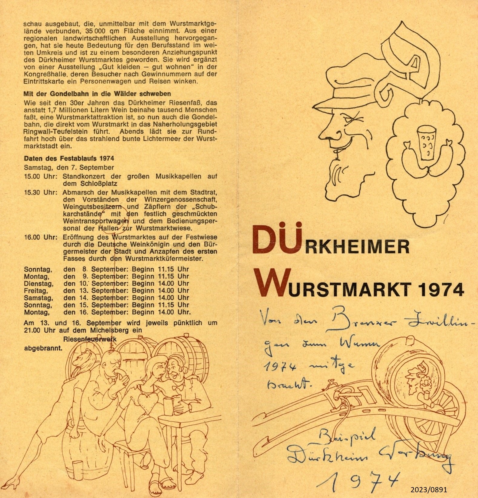 Dürkheimer Wurstmarkt 1974 (Stadtmuseum Bad Dürkheim im Kulturzentrum Haus Catoir CC BY-NC-SA)