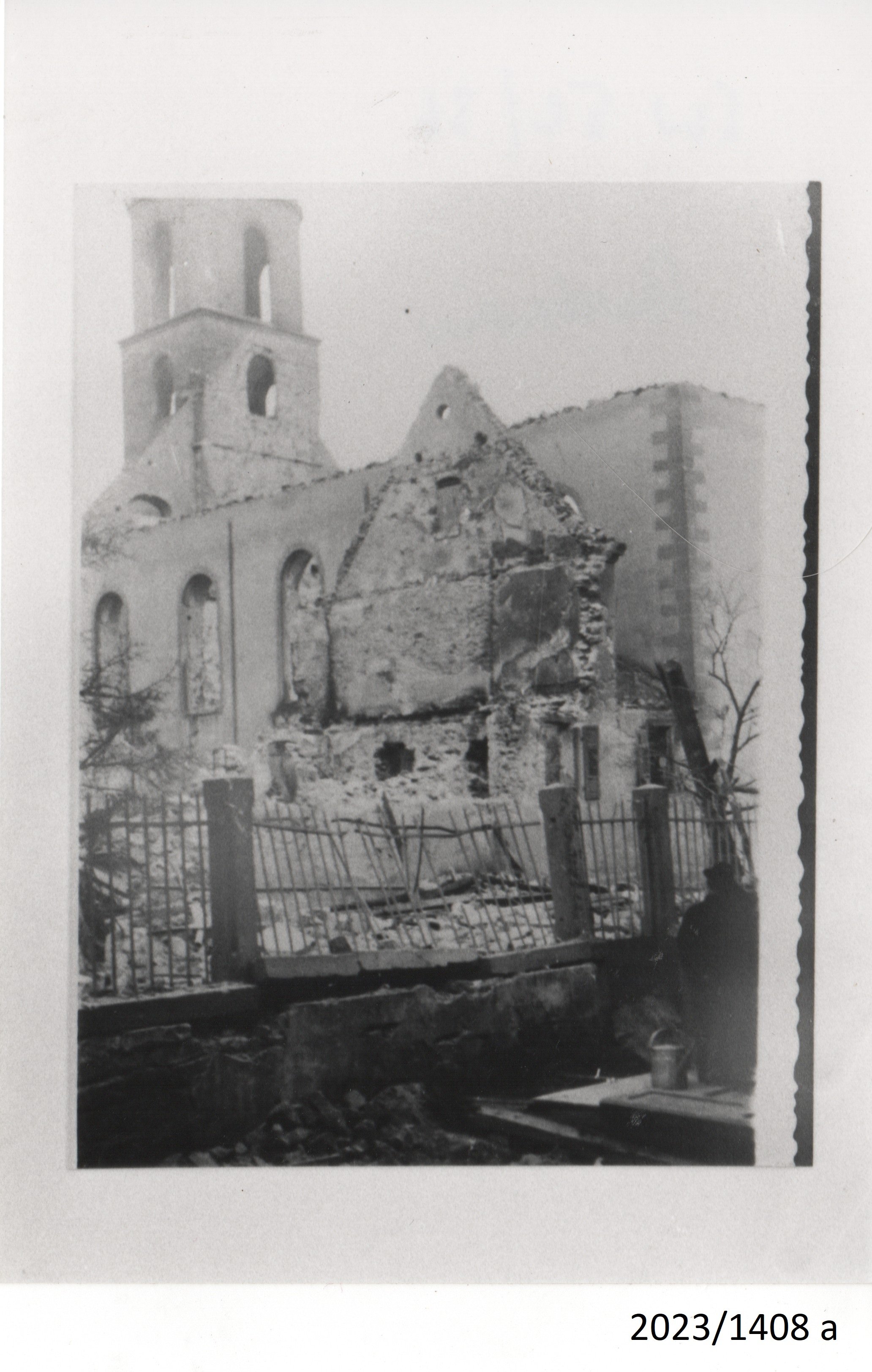 Bad Dürkheim, Burgkirche, März 1945 (Stadtmuseum Bad Dürkheim im Kulturzentrum Haus Catoir CC BY-NC-SA)
