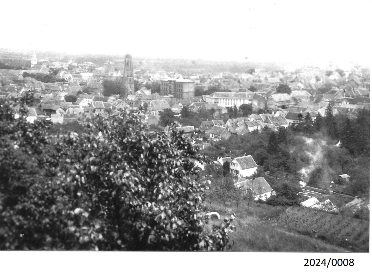 Bad Dürkheim: Überblick über die Innenstadt von Westen, 1930er Jahre (Stadtmuseum Bad Dürkheim im Kulturzentrum Haus Catoir CC BY-NC-SA)