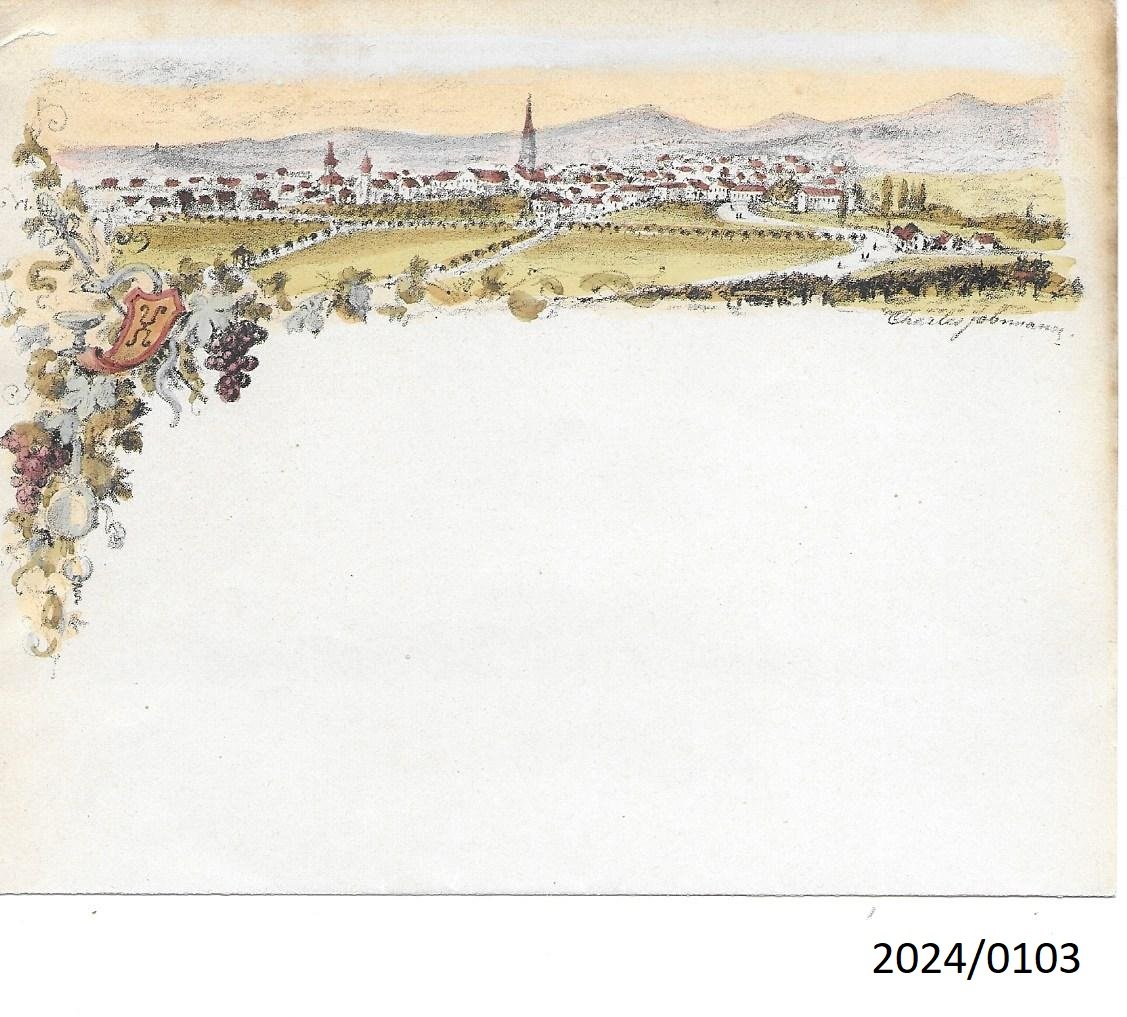 Kolorierte Ansicht von Bad Dürkheim, um 1910 (Stadtmuseum Bad Dürkheim im Kulturzentrum Haus Catoir CC BY-NC-SA)