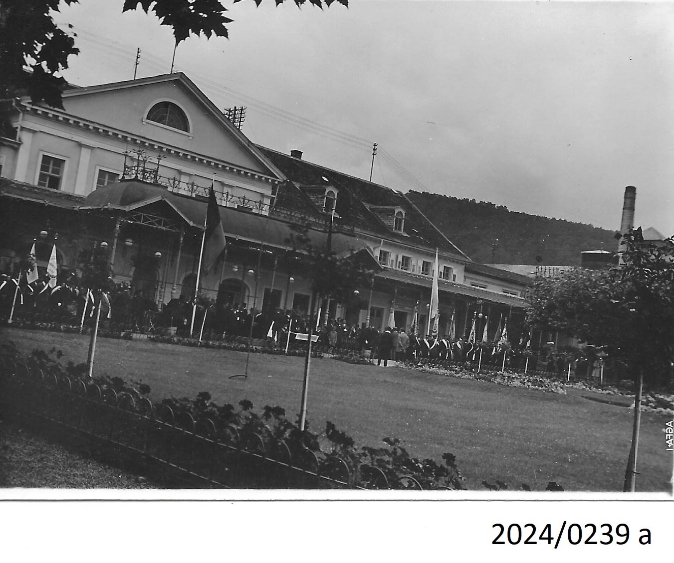 Bad Dürkheim, Rückfront des Kurhauses, nach 1933 (Stadtmuseum Bad Dürkheim im Kulturzentrum Haus Catoir CC BY-NC-SA)