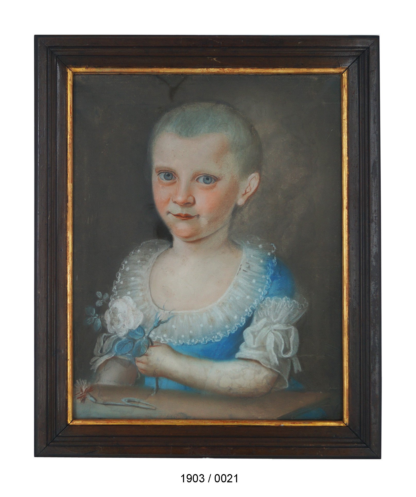 Kinderporträt " Friederike Amalie Schultz"; F. Schüpple, um 1790 (Stadtmuseum Bad Dürkheim im Kulturzentrum Haus Catoir CC BY-NC-SA)