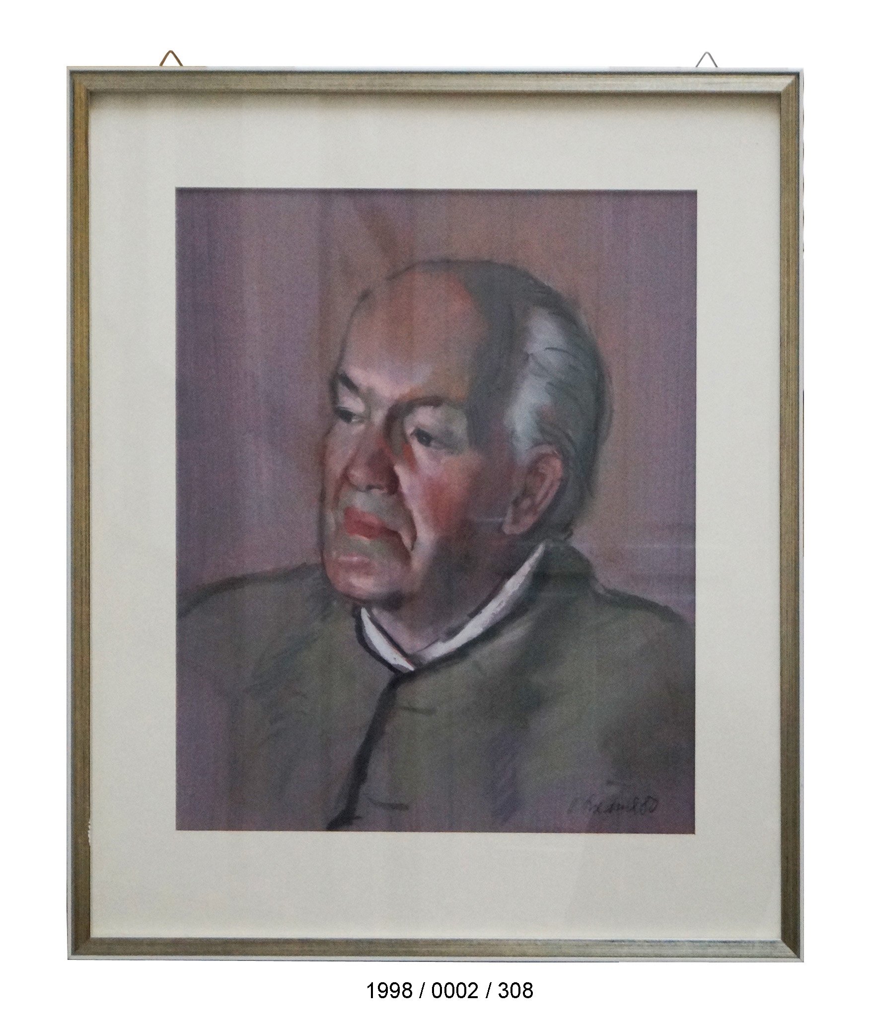 Portrait: "Dr. Erich Meder" (1980) (Stadtmuseum Bad Dürkheim im Kulturzentrum Haus Catoir CC BY-NC-SA)