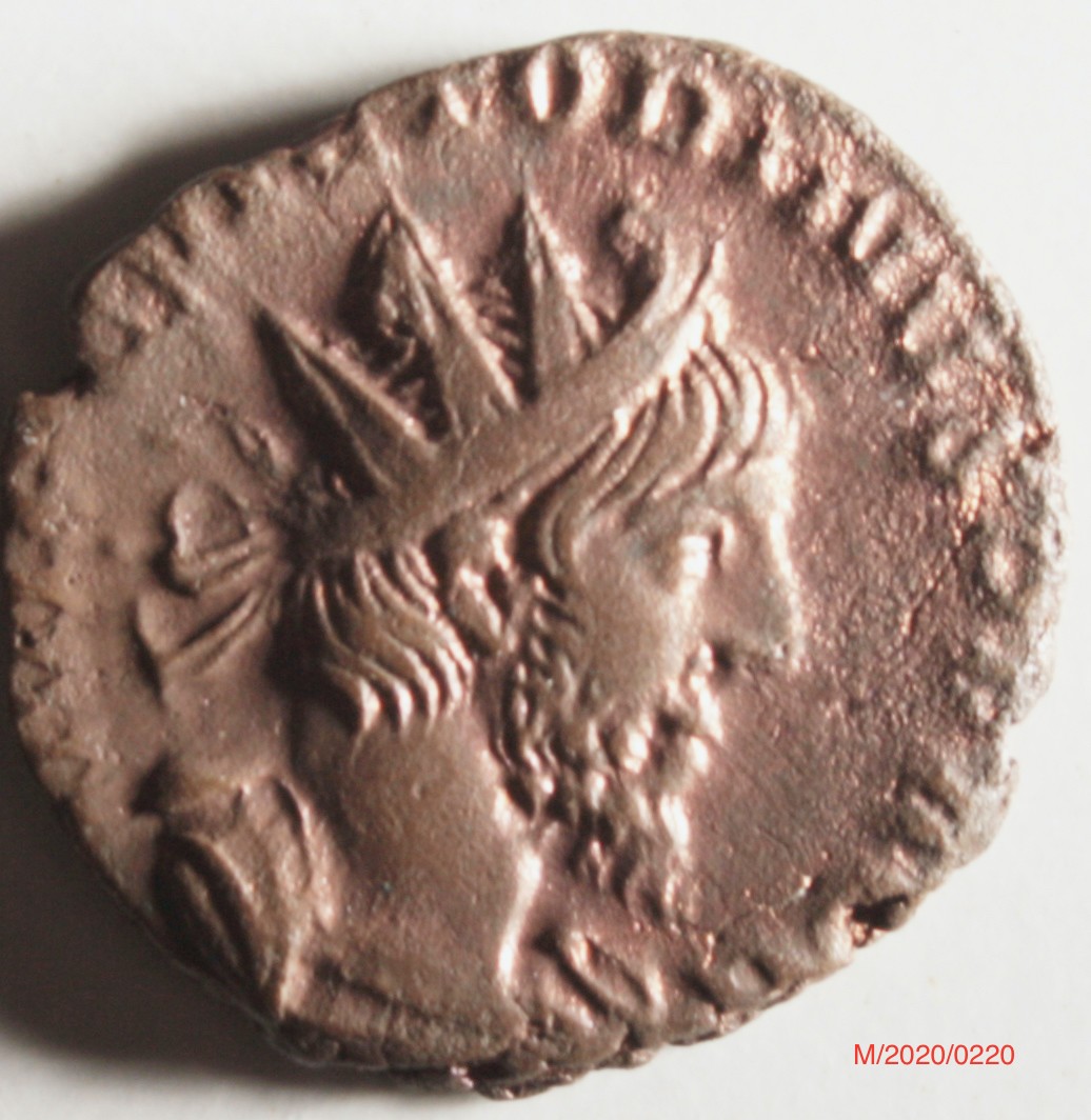 Römische Münze, Nominal Antoninian, Prägeherr Victorinus, Prägeort Gallien , Original (Museumsgesellschaft Bad Dürkheim e.V. CC BY-NC-SA)