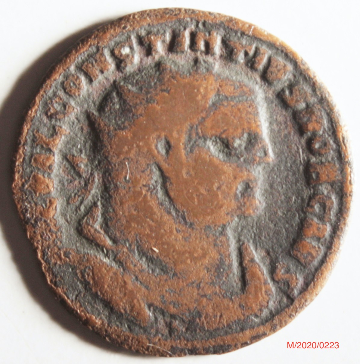 Römische Münze, Nominal Follis, Prägeherr unbekannt, Prägeort Alexandria , Original (Museumsgesellschaft Bad Dürkheim e.V. CC BY-NC-SA)