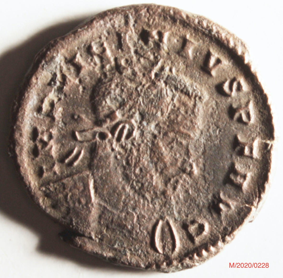 Römische Münze, Nominal Follis, Prägeherr Licinius I. , Prägeort Trier , Original (Museumsgesellschaft Bad Dürkheim e.V. CC BY-NC-SA)