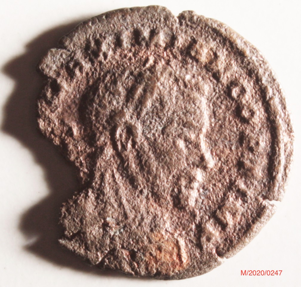 Römische Münze, Nominal Follis, Prägeherr unbekannt, Prägeort Trier , Original (Museumsgesellschaft Bad Dürkheim e.V. CC BY-NC-SA)