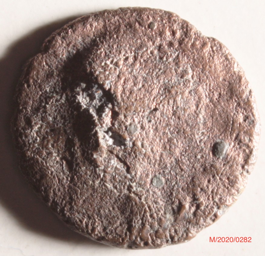 Römische Münze, Nominal Follis, Prägeherr Constantius II., Prägeort Trier , Original (Museumsgesellschaft Bad Dürkheim e.V. CC BY-NC-SA)