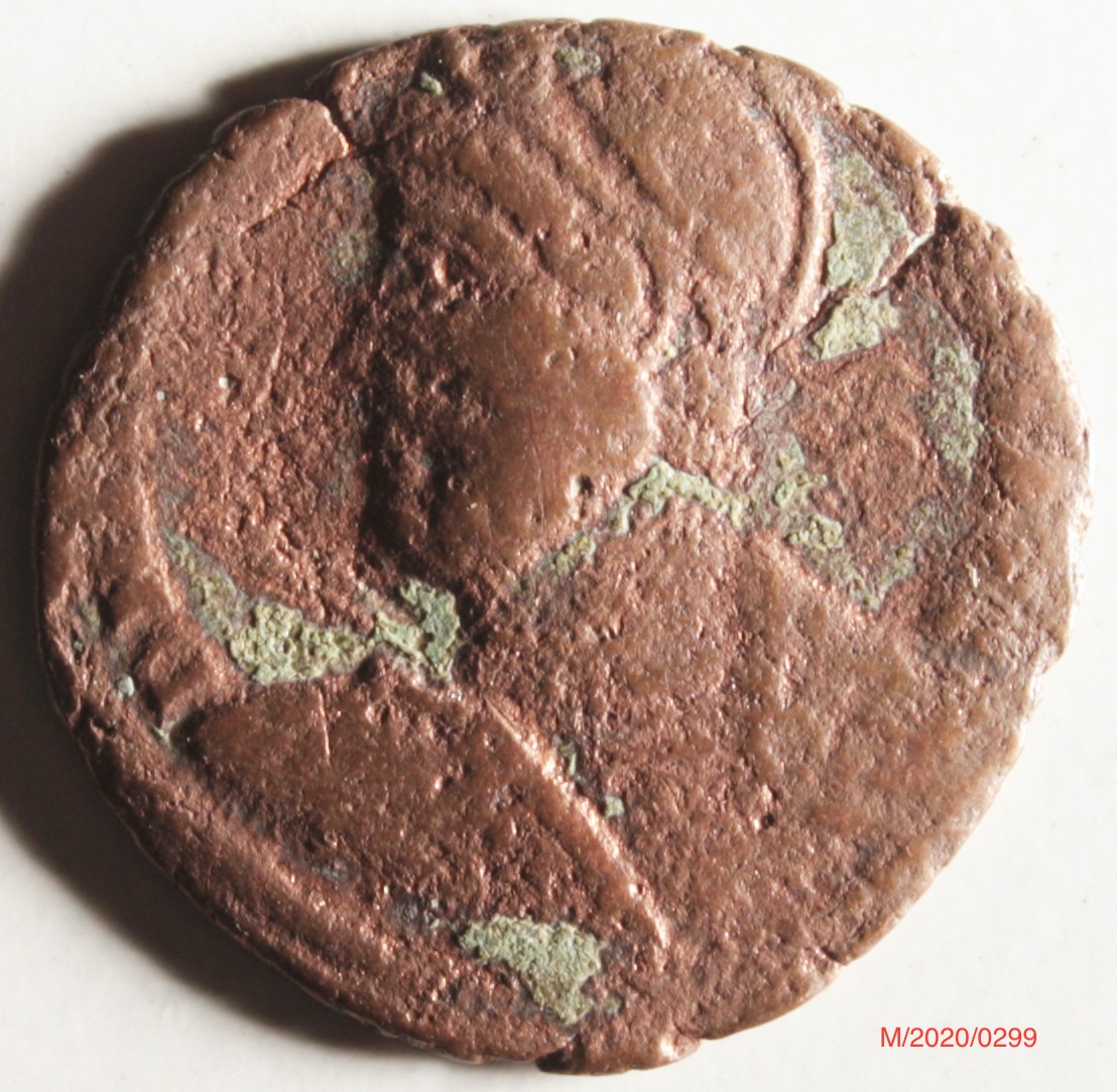 Römische Münze, Nominal Centenionalis, Prägeherr Iovian, Prägeort Rom , Original (Museumsgesellschaft Bad Dürkheim e.V. CC BY-NC-SA)
