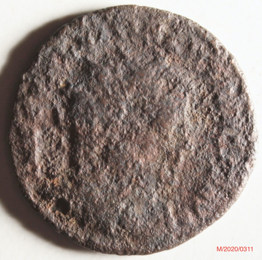 Römische Münze, Nominal Follis, Prägeherr Licinius I. , Prägeort nicht bestimmbar, Original (Museumsgesellschaft Bad Dürkheim e.V. CC BY-NC-SA)